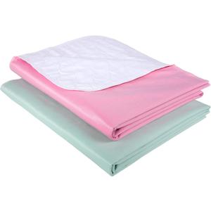 Waterproof Urinal Bed Pad, Brosive Reusable Cotton Sheet Protector and Incontinence Pad for Children and Adults (34" x 52" Inch (2 Pack)