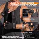 SIMARI Workout Gym Gloves for Men Women, Weight Lifting Gloves with Wrist Wrap Support, SBR Pad Grip for Full Palm Protection, for Exercise, Fitness, Dumbbells, Barbell, Climbing, Fingerless, Large