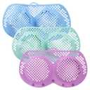 3PCS Bra Washing Bags for Laundry, Silicone Lingerie Bags Anti-Deformation Bras Protectors for Washing Delicates, Dryer Bra Protector for Women Laundry Storage (A)