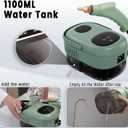 2500W Handheld Steam Cleaner,Portable Car Steamer For Auto Detailing,High-Temperature and Pressure Steam Cleaner For Home, Steam Cleaning Machine for Furniture,Kitchen,Grout,Floor,Tile (7-Green)