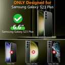 SPIDERCASE Designed for Samsung Galaxy S23 Plus Case Waterproof,Built-in Screen & Camera Lens Protector[IP68 Underwater][Military Grade Shockproof] Full Body Protection Phone Case, Black/Clear