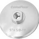 5/8"-11 5" Aluminum Backing Pad,Hook & Loop with Hard Metal Back,5/8"-11 Thread