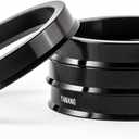 60.1 to 72.6 Black Hub Centric Rings (Pack of 4) Aluminium Alloy Wheel Center Rings Hubrings 72.6 to 60.1 ID=60.1mm OD=72.6mm