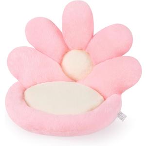 Ditucu Flower Shape Chair Pillow Cute Seat Cushion 19 inch Comfy Lazy Sofa Floor Pillows Dorm Seating for Bedroom Decor Pink