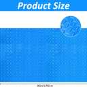 24"x36" Pool Ladder Mat, Protective Non-Slip Pool Step Pad with TextureProtective Ladder Pad for Above Ground Swimming Pools Liner and Stairs (Blue)