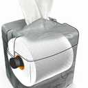 Tissuecaddy Life Hack Toilet Paper Dispenser - Money Saver Alternative to Tissue Box and Tissue Box Holder | Home, Bathroom, and More - Grey Granite (Single Pack)