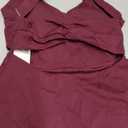 Womens Workout Tennis Dress with Built in Shorts and Bra Athletic Golf Activewear for Exercise (Burgundy) XS