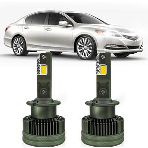 TEENRAM Fit For Acura 2007-2015 MDX RL RDX 2004-2014 TL TSX D2S Xenon Lights Bulbs, 50000LM 1000% Brightness, High Low Beam Light Bulbs, 6000K White, Plug and Play, With Cooling Fan, Pack of 2