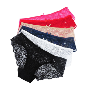 Sunm Boutique Sexy Lace Women's Underwear, Cheeky Panties for Women, Seamless Bikini for Ladies 4 Packs XXL