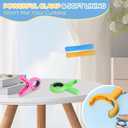 5.1 Inch Jumbo Beach Towel Clips for Chairs - 8 Pack Towel Clip for Chair Cruise Pool Essentials, Extra Large Clothes Pins for Beach Accessories 4 Colors