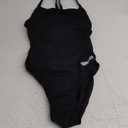 ARENA Women's Performance Solid Team Challenge Swimsuit (30, Black/White)