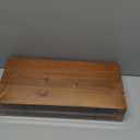 Solid Wood Floating Shelves,15in Finished Real Wood Wall Shelves with Heavy-Duty Hidden Bracket, Easy Installation, Set of 2, 15in x 7.1in x 1.5in, for Living Room Bedroom Kitchen,Bronze