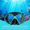 Snorkeling Gear for Adults, Dry Snorkel, Mask Set Adult, Diving Scuba Mask, Scuba Gear, Swimming Goggles with Nose Cover, Swim Freediving Tempered Glass Panoramic View Travel Packages