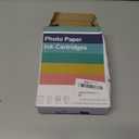 Compatible for M100/M200 4x6" Photo Printer 80 Sheets Photo Paper & 2 Ink Cartridges Refill,80 Sheets 4"X 6" Photo Paper Glossy and Two Ribbons for DHP512/DHP513 Printer