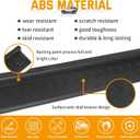 Door Sill Guards Kit Door Entry Guards Protector Wrangler JK Unlimited JKU 4 Door 2007-2018 Front & Rear JK Door Entry Edge Threshold Protection Decor