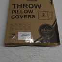 Neaterize Throw Pillows Covers Cream 24x24
