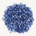 LePe Crushed Glass for Crafts,Metallic Colored,Glitter,Broken Fire- Glass for Resin Art Crafts,Vase,Bars,Fishtank,Garden Decoration, 1 Pounds Jar 6-9mm(Blue)