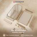 Keonjinn Arched Medicine Cabinet with Mirror 20" x 32", Brushed Nickel