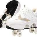 CHSSIH Roller Skate Shoes for Girls, Kids, Women, Men & Adults Retractable Shoes with Wheels | Pop-Out High Roller Skating Shoes That Turn Into Sneaker Skates