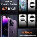 SPIDERCASE for iPhone 14 Pro Max Case, Magnetic Translucent Matte Case with 2PCS Tempered Glass Screen Protector Slim Phone Case for iPhone 14 Pro Max 6.7'', Light Purple