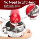 Pouring Shield for KitchenAid Tilt Head 4.5-5QT Stainless Steel (Only),Safety Pouring Shield,Splatter Guard for kitchenaid mixer bowl,Kitchen Aid Stand Mixers,kitchen aid Accessories and Attachments
