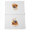 fZSZSD Fall Maple Leaf Football Kitchen Towels, Football Lovers Gifts Dish Towel for Kitchen 16x24 inch