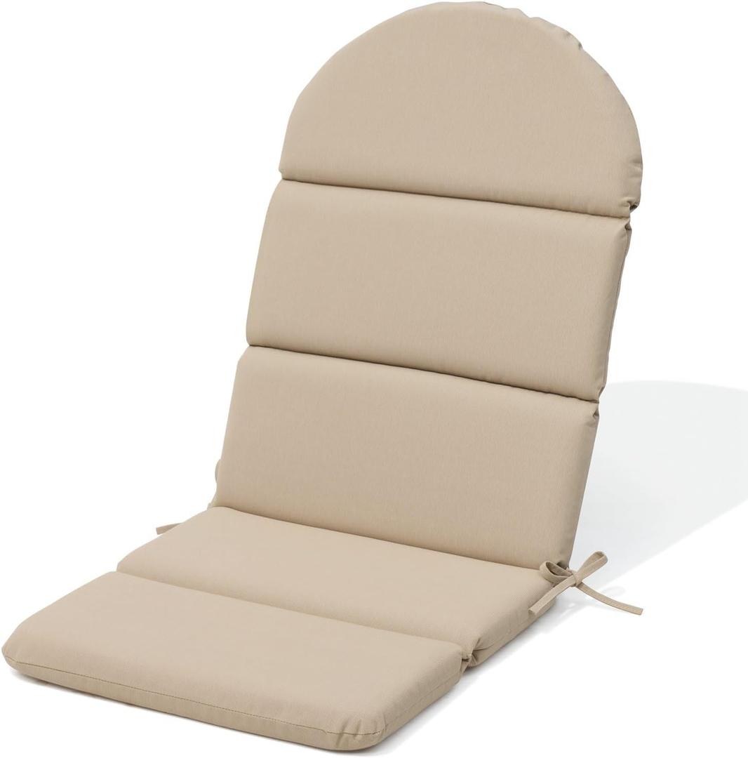 50x19.6 In Adirondack Chair Cushion, High Back Outdoor Chair Cushion