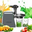 Cold Press Juicer, Juicer Machine for Vegetable and Fruit, Masticating Juicer Machine with 2 Speed Modes & Reverse function, Celery Juicer with Quiet Motor, Easy to Clean with Brush, Non-BPA