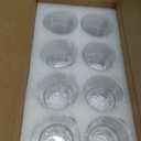 Maredash Rock Bar Stackable Beverage Glasses Set Of 8 Dishwasher Safe Drinking Glasses For Soda, Juice, Milk, Coke, Beer, Spirits 4.5oz Durable Tempered Glass Water Tumblers