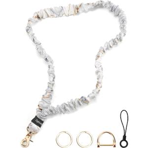 Zugzwang Stretchy Scrunchie Lanyard for ID Badges & Keys - Teacher Lanyard, Cute Elastic Necklace for Women, Nurses
