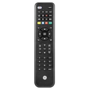 GE Samsung Replacement Remote, Universal Remote Control Compatible for Roku, Apple TV, Smart TV, Soundbar, Streaming Player, Blu Ray, DVD, DVR, 4 Device, Black, 44235