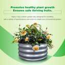 GARDMAX 2x2x1FT Galvanized Round Raised Garden Bed Kit, Metal Planter Boxes Outdoor with Easy Assembly, Large Garden Bed for Vegetables, Fruits, Flower, Herbs Silver