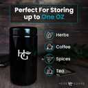 Herb Guard - 1 Oz Airtight Container and Smell Proof Jar (500 ml) 2 Way 62% Pack Keeps Goods Fresh for Months