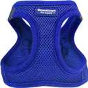 Downtown Pet Supply Step in Dog Harness for Small Dogs No Pull, Medium, Blue - Adjustable Harness with Padded Mesh Fabric and Reflective Trim - Buckle Strap Harness for Dogs