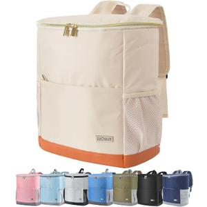 Insulated Cooler Backpack Outdoor - Leak Proof Backpack Cooler 30 Cans, Waterproof Lightweight Cooler Bag for 12h Hot/Cold Retention - Soft Cooler for Travel, Camping, Beach, Lunch