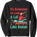Funny Physical Therapist Therapy Christmas Xmas Holiday Sweatshirt Size XL