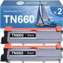 MYTONER Compatible Toner Cartridge Replacement for Brother TN660 TN-660 TN630 TN-630 Toner Cartridge for HL-L2300D HL-L2380DW HL-L2320D DCP-L2540DW MFC-L2700DW MFC-L2685DW Printer (Pack of 2)