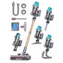 Cordless Vacuum Cleaner 650W/55Kpa, Stick Vacuum Cleaners 70 Mins Max Runtime with Charging Dock, Self-Standing Handheld Vacuum with Touch Display, 6-in-1 Vacuum Cleaner for Carpet/Hard Floor/Pet Hair