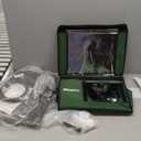 Heated Cat House for Outside, Insulated Weatherproof Heated Outdoor Cat House with Waterproof Eaves & Escape Door, Elevated Outdoor Cat Shelter for Feral Stray Cat (Green, 16.5"x12.6"x16.9")