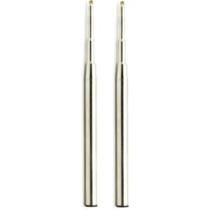 3.88 in / 98 mm Long Ballpoint Ink Refill Compatible with Montblanc PN:116190 124493 P164 Ballpoint Ballpen Rollerball Pens Tip: 1.0mm Medium Point, Soft Smooth Roll, (Black, 6PCS)