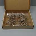 HOHOTIME 36Pcs Christmas Glitter Berries Stems, 9.5 Inch Artificial Christmas Tree Picks for Christmas Tree Decorations Ornaments DIY Crafts Vases Holiday Wedding Home Xmas Decor(Champagne)