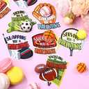 30 Pack Valentines Day Sport Balls with Cards Goodie Bags Bulk Mini Stress Relief Squeeze Sports Balls for Valentines Day School Class Game Prizes Kids Toys Presents Exchange Party Favors