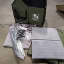 Large Heated Cat House for Outside 21x17x17 in with Time Temperature Intelligent Controller,Inner Insulation Layer and 100% Waterproof,Built in MET and UL Dual Certified Heater (New Green)