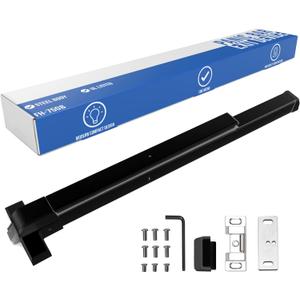FORTSTRONG Push Bar Panic Exit Device (Black) - Panic Bars for Exit Doors - UL Listed Grade 1 ADA Emergency Exit Door Push Bar Certified - FS-750B FORTSTRONG Push Bar Panic Exit Device (Black) - Panic Bars for Exit Doors - UL Listed Grade 1 ADA Emergency Exit Door Push Bar Certified - FS-750B