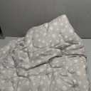 Hexagon Playpen Mat Compatible with POP 'N GO Baby Playpen, 59 Inch Hexagon Playpen Mattress Pad, Non Slip and Padded Play Mat Grey with Star Print