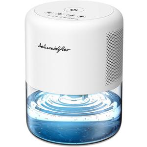 Dehumidifier Small Mini Dehumidifiers for Home 44oz Water Tank 10 Colors Light 4 Timer 3 Modes Auto Shutoff Defrost Portable Dehumidifiers for Bedroom Bathroom Closet Small Spaces