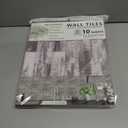 Peel and Stick Backsplash Tile for Kitchen and Bathroom Wall,3D Grey Panel Removable Wallpaper(10 Pack of 13.5"x11.5")