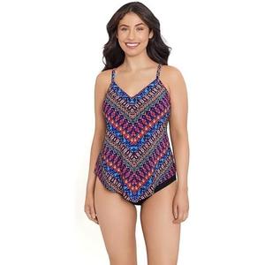 Trimshaper Womens Adjustable Hank Swim Tankini Top with Built-in Bra Support 10