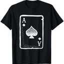 Ace of Spades Poker Playing Card Halloween Costume T-Shirt T-Shirt, Size M