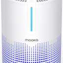 Air Purifiers for Bedroom Home 430 Sq.Ft, MOOKA H13 HEPA Filter Small Portable Air Purifier with USB Cable Fragrance Sponge for Smokers Pollen Pets Dust Odors, Desktop Air Cleaner for Car RV, M01